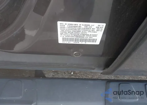 2013 Honda Pilot Ex-L z USA, uszkodzony, nr VIN 5FNYF4H57DB080946